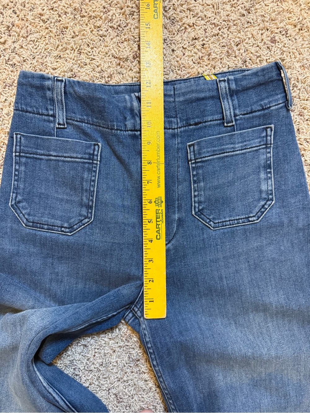 Maeve The Collette Cropped High-Rise Wide-Leg Jean Size 27 Anthropologie Stretch - Picture 8 of 15